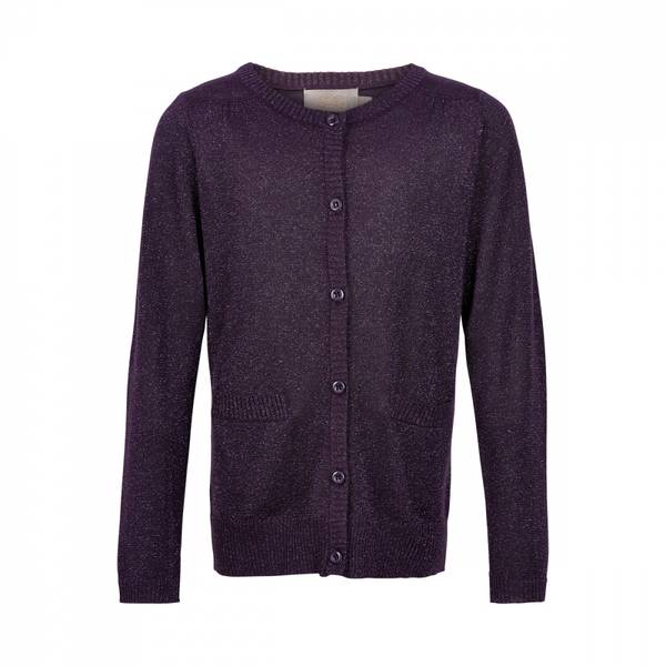 Creamie, cardigan glitter knit nightshade