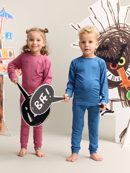 Gullkorn design, Bukkene bambussett varm rosa